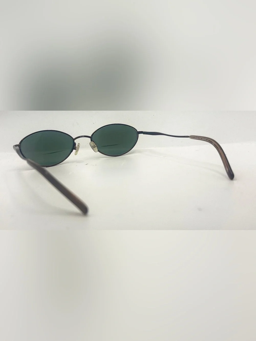 TB417 Brown Oval Metal Sunglasses Frames Only